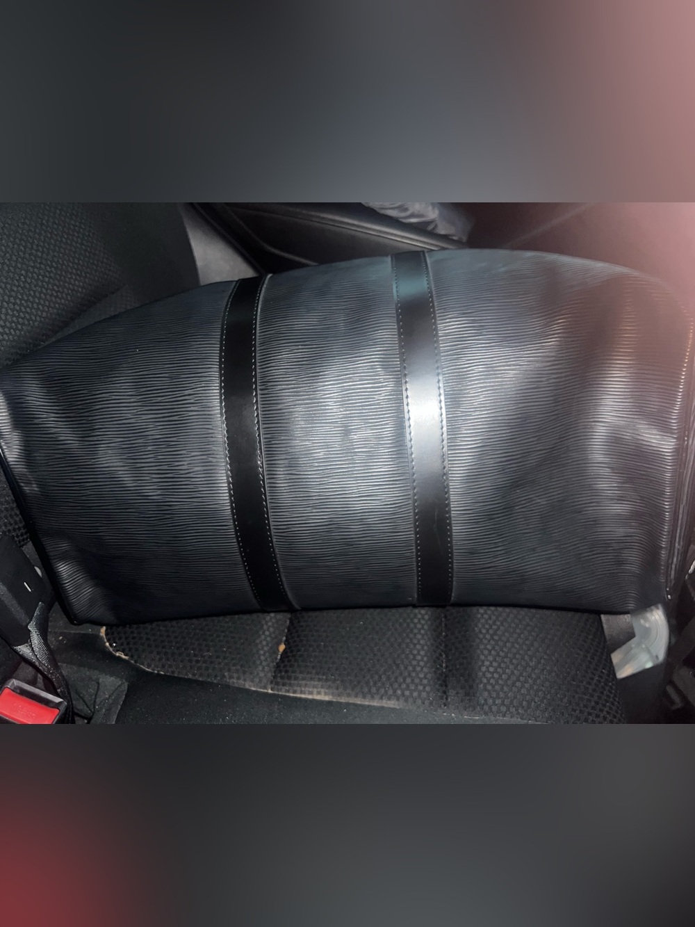 Louis Vuitton Black Men's Epi Leather Duffel Bag - Picture 2 of 12